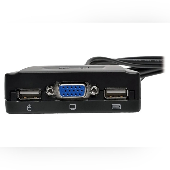 Tripp Lite 2-Port USB VGA Cable KVM Switch with Cables & USB Peripheral Sharing - Picture 3 of 12